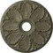 Ekena Millwork Milan Ceiling Medallion (Fits Canopies up to 4 5/8"), 24 1/2"OD x 3 1/2"ID x 1"P, Spartan Stone CM24MISSF - alternate 1